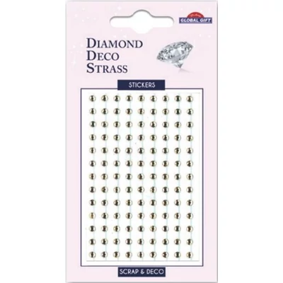 GG-160004 Diamond Deco Strass matrica 3mm Arany