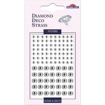 GG-160093 Diamond Deco Strass matrica 4/7mm Ezüst