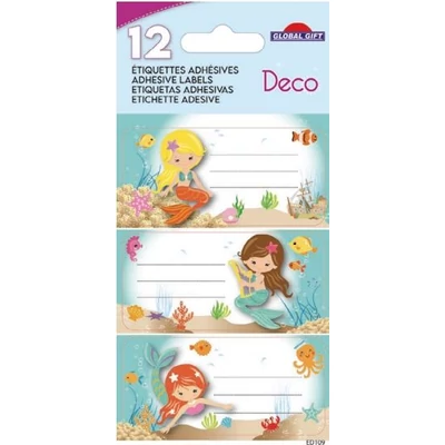 GG-170172 Füzetcímke Etiq.Deco 12db Sellős