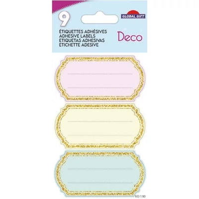 GG-170192 Füzetcímke Etiq.Deco 12db Pasztell