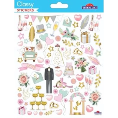 GG-211022 Classy Matrica - Esküvős 15*17cm