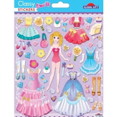 GG-211624 Classy Matrica - Öltöztetős Hercegnős 15*17cm