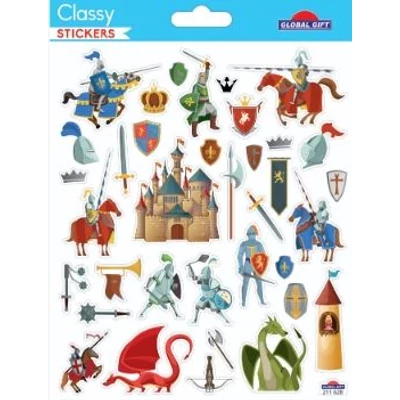 GG-211628 Classy Matrica - Lovagok 15*17cm