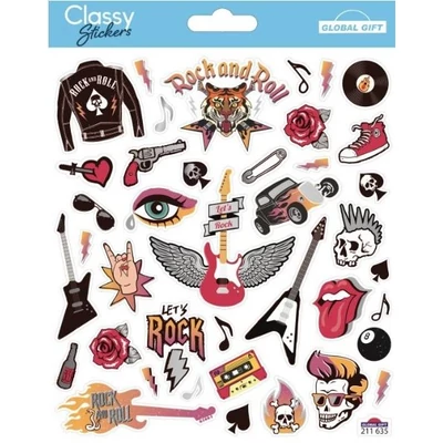 GG-211635 Classy Matrica - Rock and Roll 15*17cm