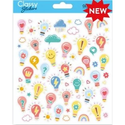 GG-211643 Classy Matrica - Villanykörték motívumokkal 15*17cm