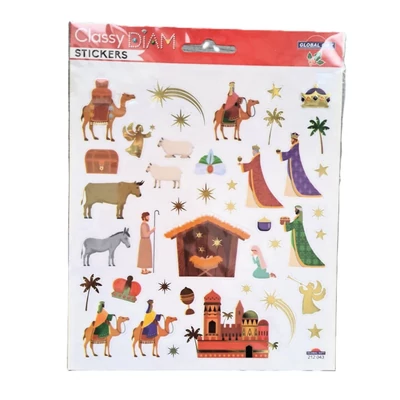 GG-212043 Christmas Classy Matrica - Betlehem 15*17cm