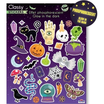 GG-215207 Halloween Classy Matrica - Sötétben világító motívumok 15*17cm