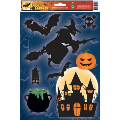 GG-230309 Halloween Ablakmatrica - Boszis 20*30cm