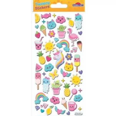 GG-270015 Tweeny Matrica - Lányos minta - Csillámos nyári 9*17,5cm