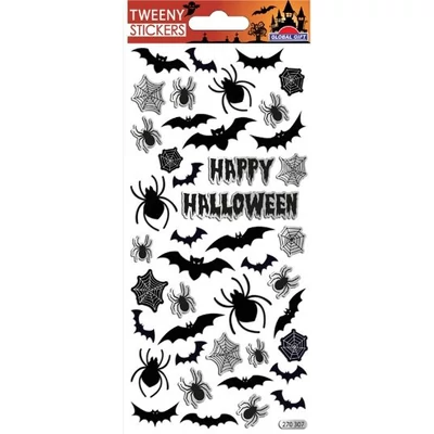 GG-270307 Halloween Tweeny Matrica - Hologramos denevérek, pókok 9*17,5cm