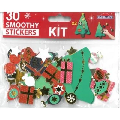 GG-290015 Christmas Smoothy Matrica - Karácsonyfa készítő szett 15*8cm