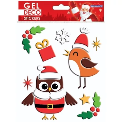 GG-310512 Christmas Gel Matrica - Pingvin kismadárral 15*17cm