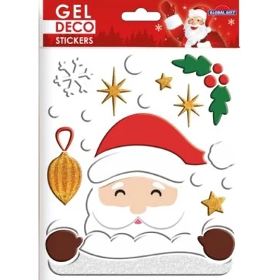 GG-310514 Christmas Gel Matrica - Mikulás fej 15*17cm