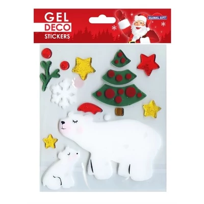GG-310591 Christmas Gel Matrica - Jegesmedve 15*17cm
