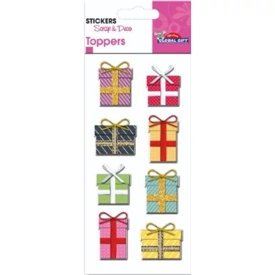 GG-410093 Topper 3D Matrica - Ajándék doboz 7*15cm