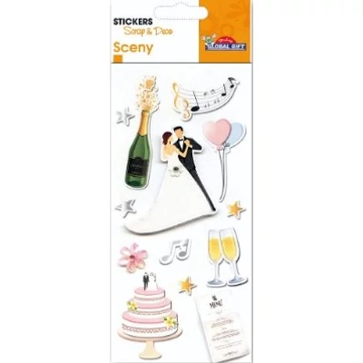 GG-440107 Sceny 3D Matrica - Esküvői 7*15cm