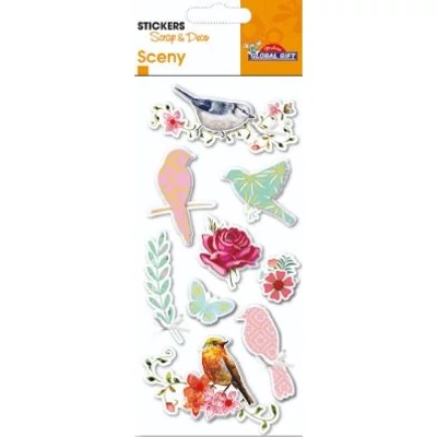 GG-440188 Sceny 3D Matrica - Madarak 7*15cm