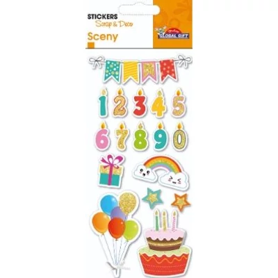 GG-440189 Sceny 3D Matrica - Szülinapi 7*15cm