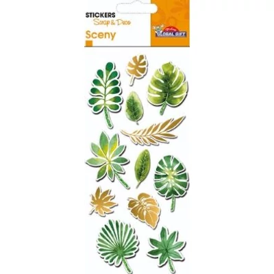 GG-440191 Sceny 3D Matrica - Trópusi levelek 7*15cm