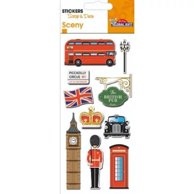 GG-440197 Sceny 3D Matrica - London 7*15cm