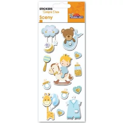 GG-440201 Sceny 3D Matrica - Kisfiús minták 7*15cm