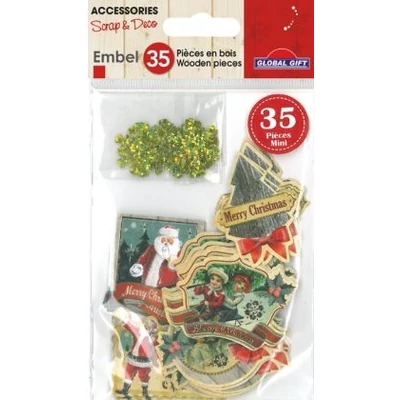 GG-550021 Christmas Embel dekoráció - Vintage karácsony