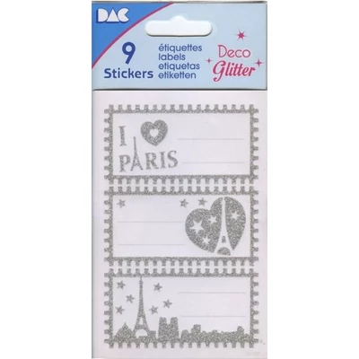 GG-ED507 Füzetcímke Etiq.Deco 9db Párizs