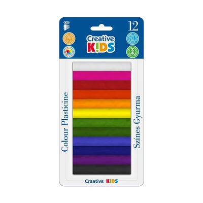 ICO-7300022001 Gyurma 12db-os 165g színes ICO Creative Kids