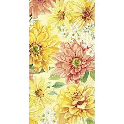 IHR-BF1065670 Vendégszalvéta 33*42cm HELLO SUNSHINE yellow