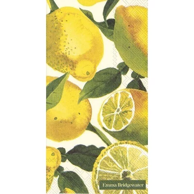 IHR-BF862600 Vendégszalvéta 33*42cm LEMONS