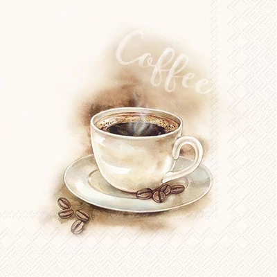 IHR-C1097960 Koktélszalvéta 25*25cm COFFEE cream