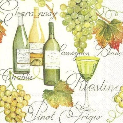 IHR-C516800 Koktélszalvéta 25*25cm Pinot grigio