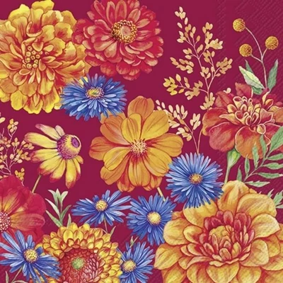 IHR-L1050110 Szalvéta 33*33cm Yara Red