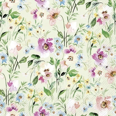 IHR-L1066529 Szalvéta 33*33cm BEAUTY OF SPRING light green