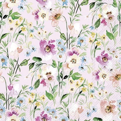 IHR-L1066559 Szalvéta 33*33cm BEAUTY OF SPRING light rose