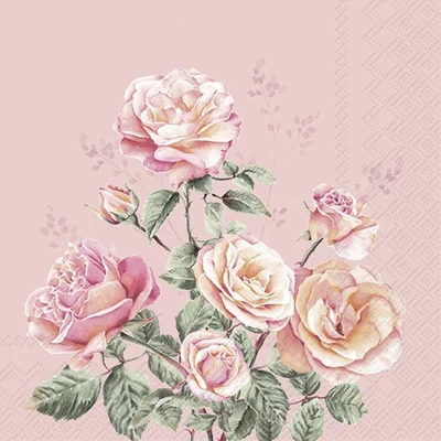 IHR-L1099550 Szalvéta 33*33cm LILLITH rose