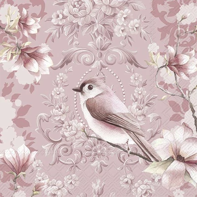 IHR-L1105950 Szalvéta 33*33cm PENELOPE rose