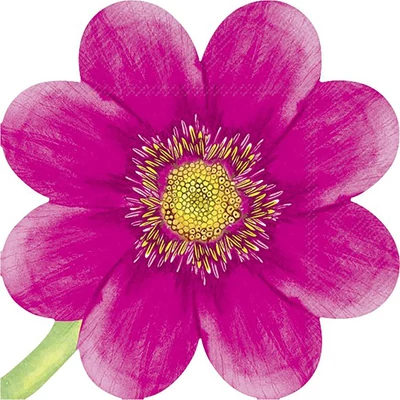 IHR-L91080055 Szalvéta (vágott) FLOWER pink