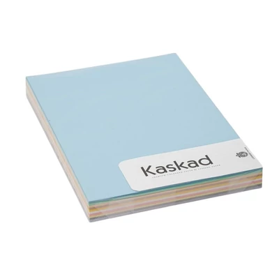 KASKAD-000005 Színes karton A/4 Kaskad 225g 100ív Pasztel mix