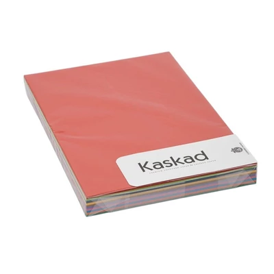 KASKAD-000006 Színes karton A/4 Kaskad 225g 100ív Élénk mix