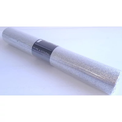 KO-520477 Dekorációs organza tekercs 28*250cm Ezüst