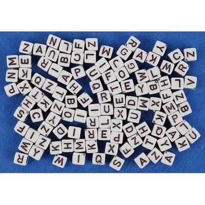 KX171678 Betűgyöngy Fehér ABC 5mm 30g