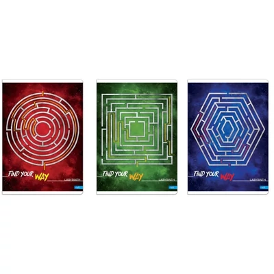 LA-0722 Füzet A/4 80lap LABYRINTH kockás