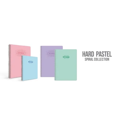 LA-33382 Spirálfüzet A/4 150lap HARD PASTEL kockás
