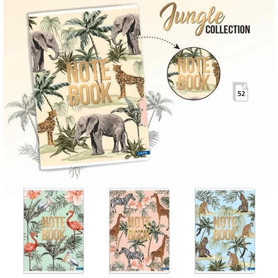 LA-3938 Füzet A/5 52lap JUNGLE kockás