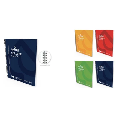 LC-0319 Füzet spirál A4 kockás 70lapos MARMAR College block