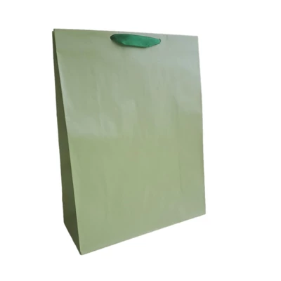 LC-12429103 Dísztasak szalagos perlage Zöld 24*32cm