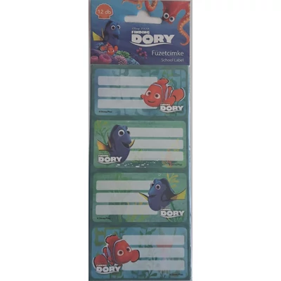 LC-16448203 Füzetcímke 12db-os Finding Dory