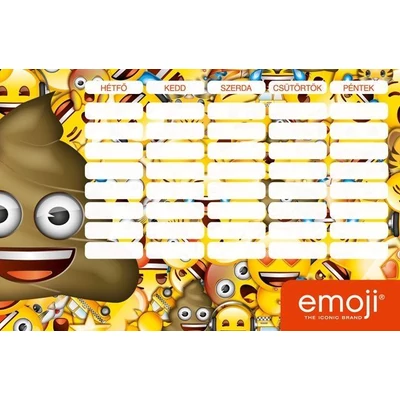 LC-17520401 Órarend kicsi Emoji Poop