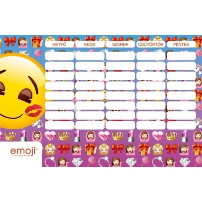 LC-18520805 Órarend nagy Emoji Girls